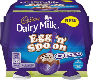 Mondelēz Hatches Cadbury Oreo Egg 'n' Spoon In The - Cadbury Egg N Spoon Oreo (399x344), Png Download