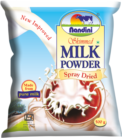 Skimmed Milk Powder - Nandini Skimmed Milk Powder (600x500), Png Download