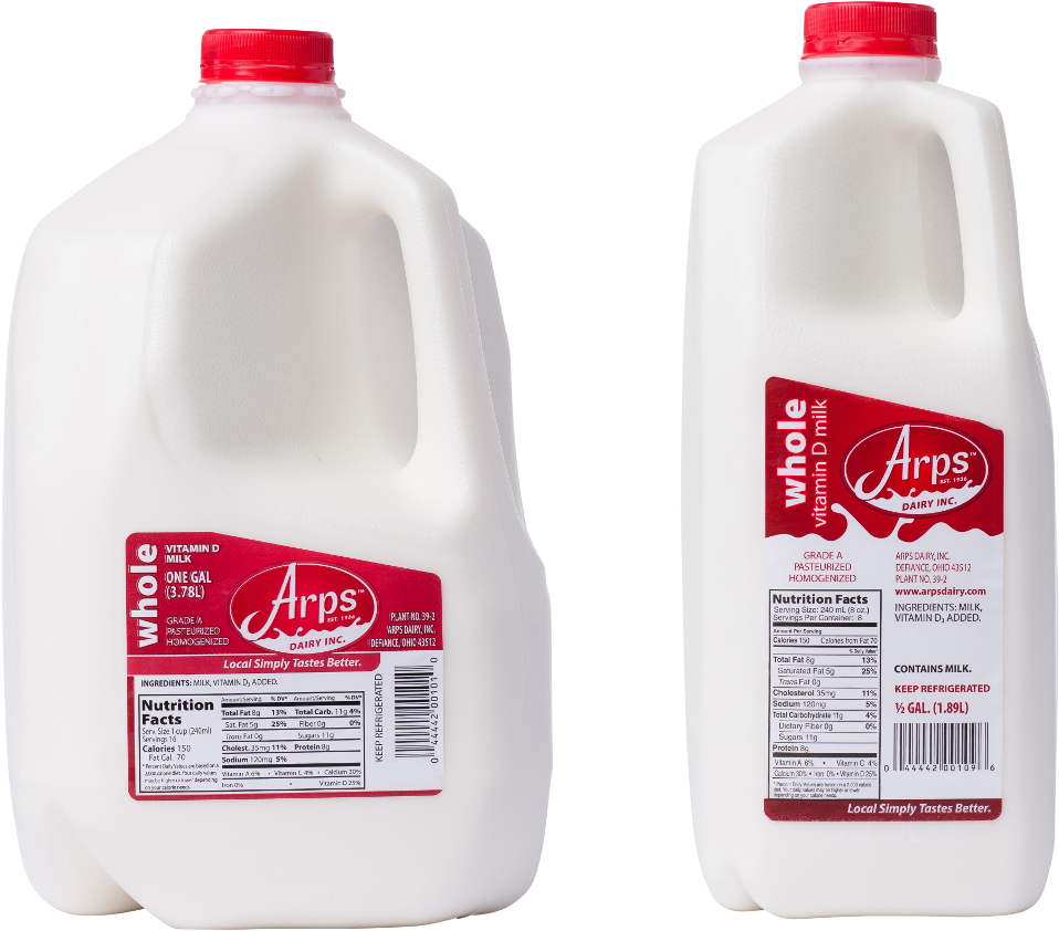 All Arps Dairy - Milk (1000x1254), Png Download