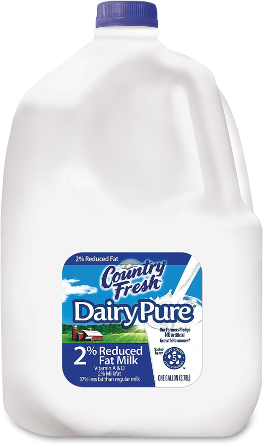 Country Fresh Dairypure 2% Reduced Fat Milk (547x900), Png Download