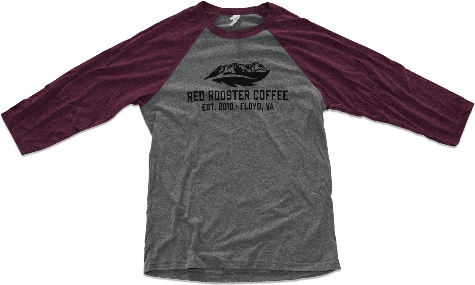 3/4 Sleeve Mountain Feather Logo Tee - T-shirt (2048x1939), Png Download