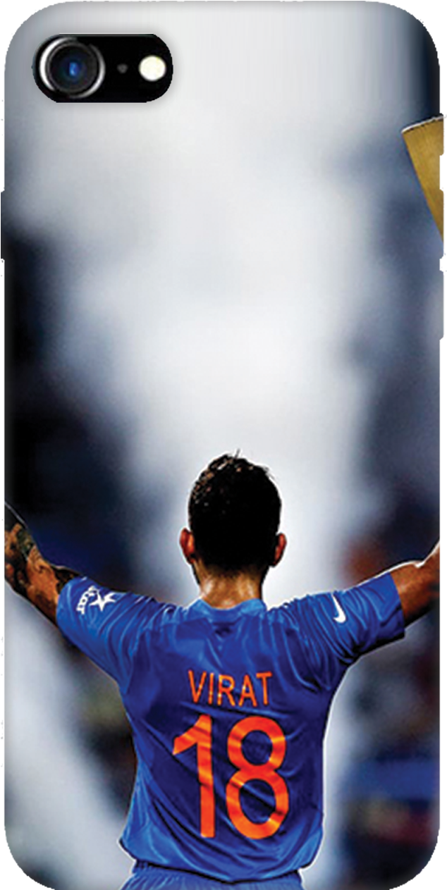 Virat Kohli 18 Phone Cover - Mobile Phone Case (1500x1500), Png Download