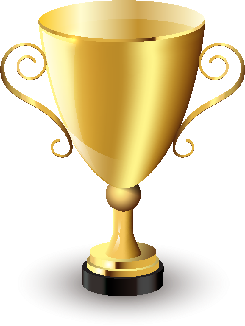 Cartoon Glossy Textured Trophy Elements - Education (1772x1378), Png Download