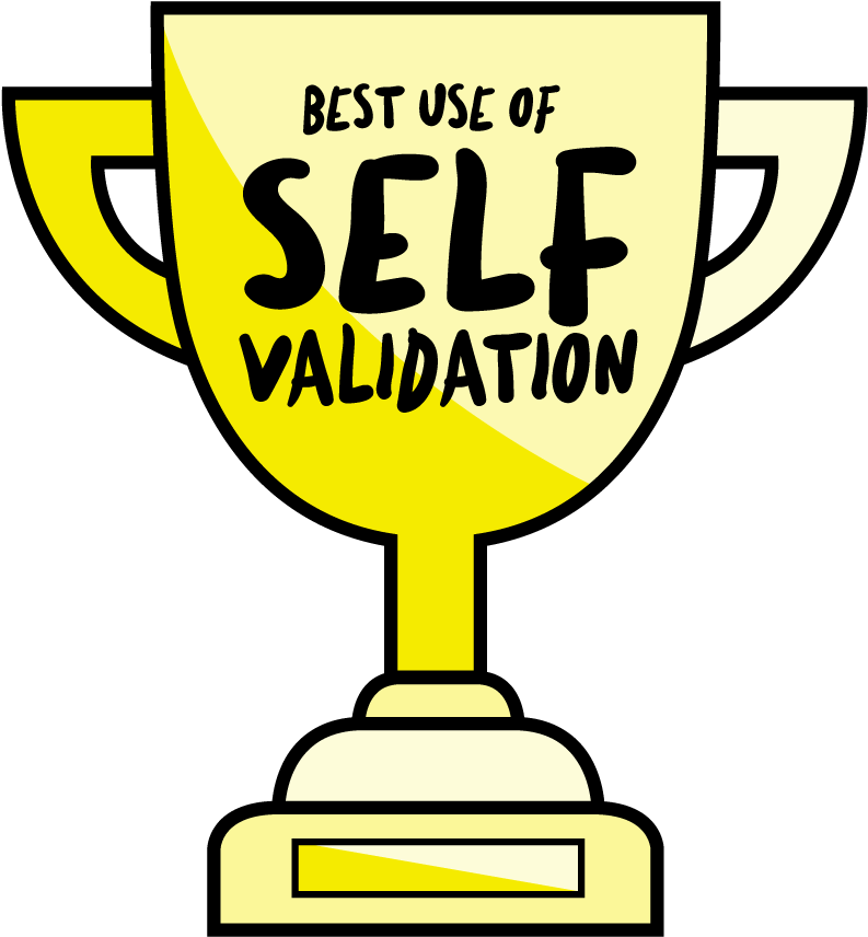 And The Award Goes To Your Self Esteem (1042x1042), Png Download
