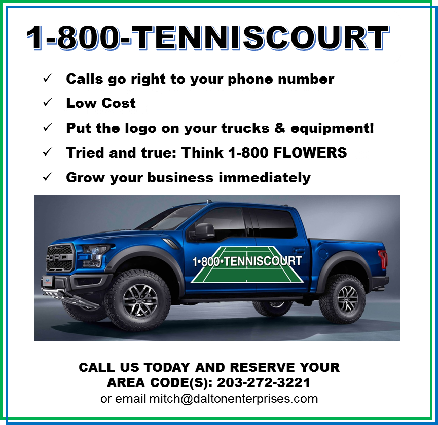 The 1 800 Tenniscourt Network Will Launch March 1st - United Site Services (864x839), Png Download