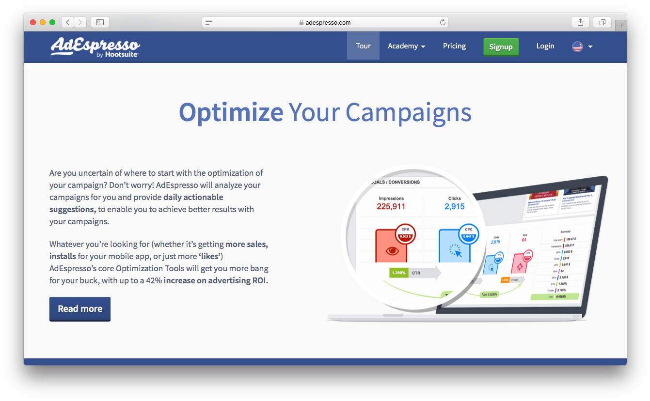 Adespresso Optimize Campaigns Optimization Tools - Advertising Campaign (1356x839), Png Download