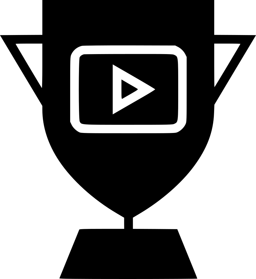 Player Award Trophy Media Online Web Comments - Emblem (898x980), Png Download