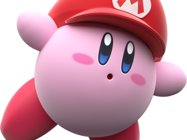 Kirby Clipart Toon - Kirby Super Smash Bros Mario (640x480), Png Download