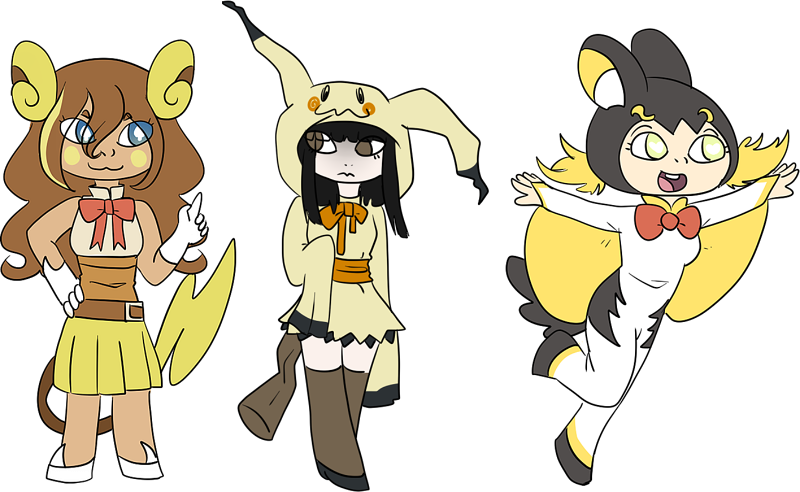 A - Raichu - Primaesthetics - Mimikyu - Star5636 - - Cartoon (800x492), Png Download
