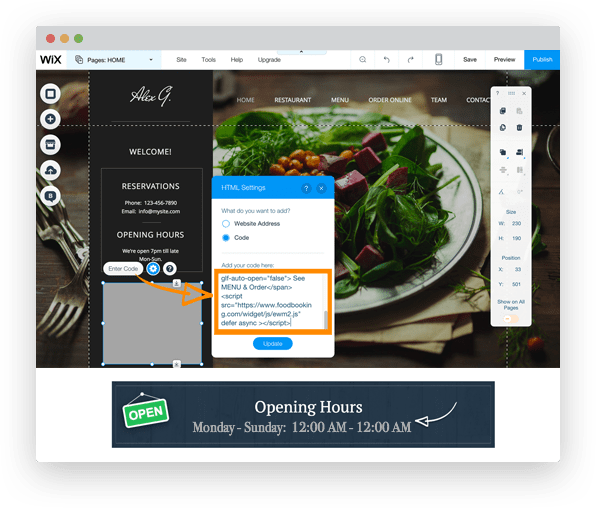 Wix Online Ordering For Restaurants - Restaurant (596x508), Png Download