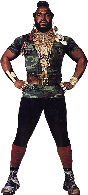 Mr T Full Body - Kids Caveman Costume (360x791), Png Download