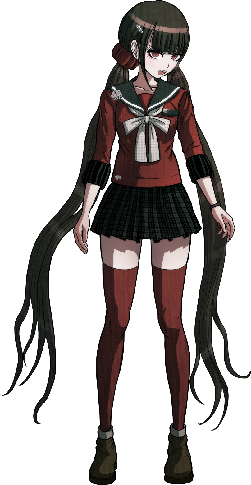 Danganronpa V3 Maki Harukawa Fullbody Sprite - Danganronpa V3: Killing Harmony Maki Harukawa Cosplay (808x1560), Png Download