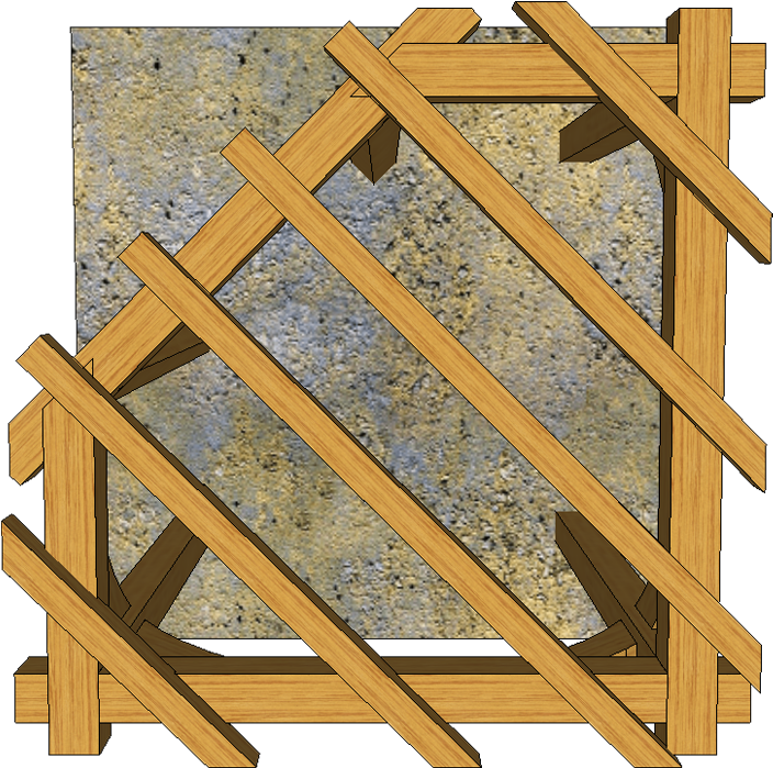 Plan View Angled Pergola T1 - Plank (725x720), Png Download