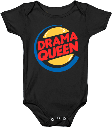 Drama Queen Burger Parody Baby Onesy - Weed Onesie Baby (484x484), Png Download