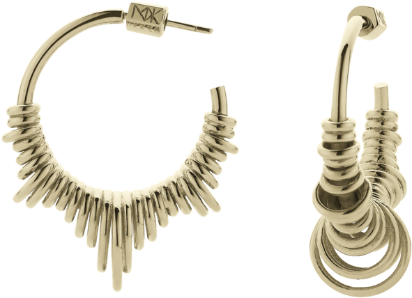 Women's Meadowlark Revival Medium Hoop Earrings (1024x1024), Png Download