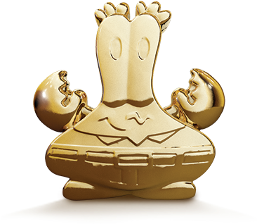 The Partnership Was Brokered By The Brand Nation - Spongebob Gold Burger King Toys (365x370), Png Download