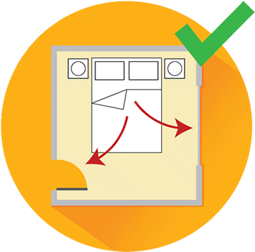 Be Prepared By Making A Plan Of Escape - Evacuation Plan Clipart Png (400x400), Png Download