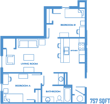 Our Floor Plans Are Smartly Designed Beautifully Crafted - Floor Plan (701x451), Png Download