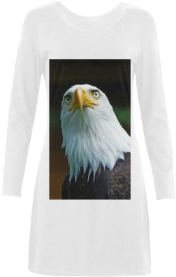 American Bald Eagle Head 001 01 Demeter Long Sleeve - Zazzle Amerikanischer Weißkopfseeadler-kopf Hüllen (500x500), Png Download
