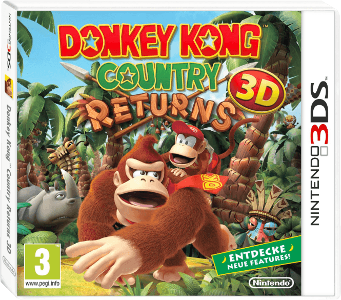 On Aime Nintendo Games Donkey Country Returns 3d Nl - Donkey Kong 3d Country (786x587), Png Download