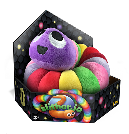 Slither - Io - Slither Io Plush Rainbow (480x480), Png Download
