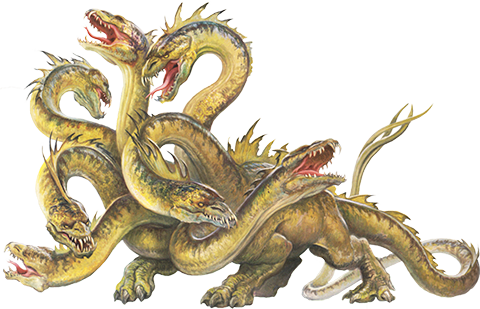 The Hydra Is Like If You Taped Seven Or Eight Snakes - Hydra D&d (480x309), Png Download