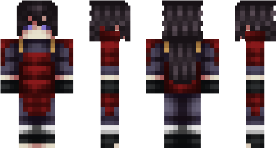 Minecraft Skin Madara - Madara Minecraft Skin (600x348), Png Download
