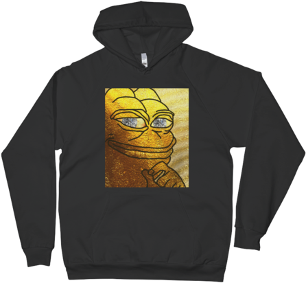 Golden Pepe Limited Edition Sweatshirt - You Can't Think And Hit (530x530), Png Download