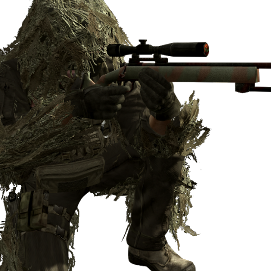 Photo - Ghillie Suit Sniper Cod (530x530), Png Download