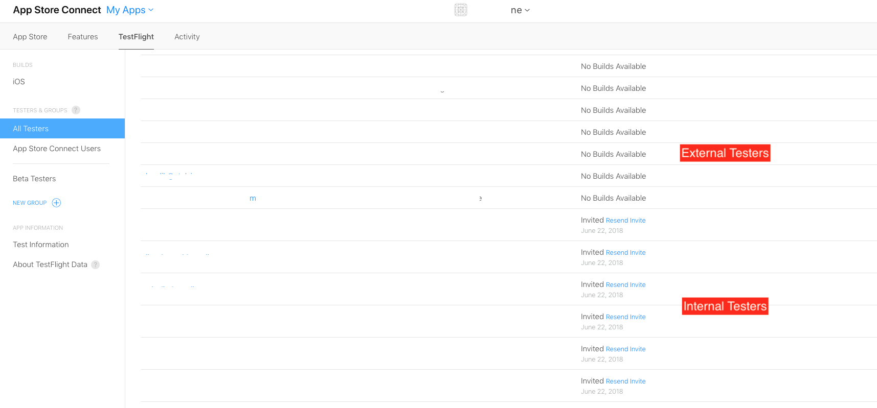 This Image Shows No Build Available For External Testers - Testflight (1715x799), Png Download