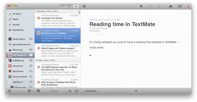 Reeder For Mac Hits The Mac App Store - Reeder (640x337), Png Download
