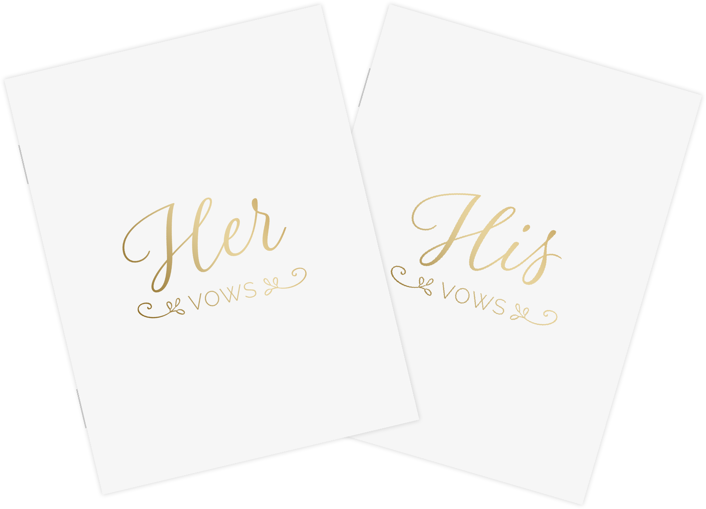Vow Book Mockup His And Hers Cropped V=1536862346 - Calligraphy (2757x2069), Png Download