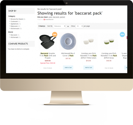 Upgrade Your Shopify Site Search - Web Design (437x410), Png Download