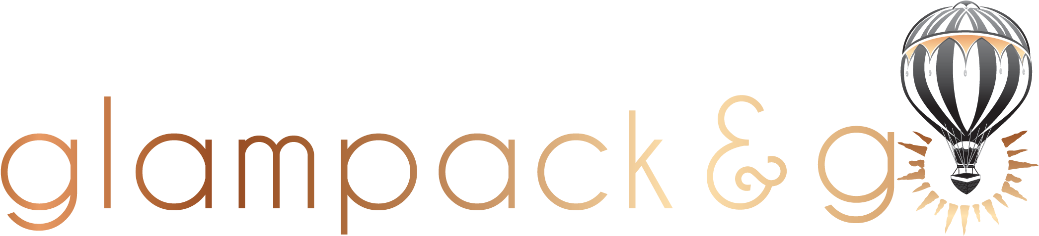 Glampack And Go - Travel (2388x714), Png Download