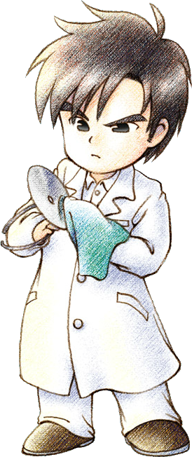 Doctor Adalah Pria Yang Sangat Kalem Dan Sangat Serius - Harvest Moon Back To Nature Doctor (274x652), Png Download