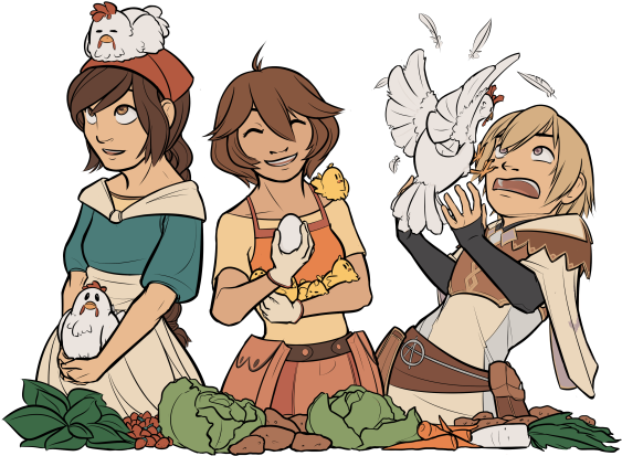 Harvest Moon Animal Parade Mod (600x440), Png Download