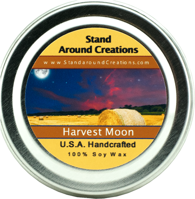 Harvest Moon Tin 2-oz - Stand Around Creations Harvest Moon Tin 2-oz., Green (400x413), Png Download