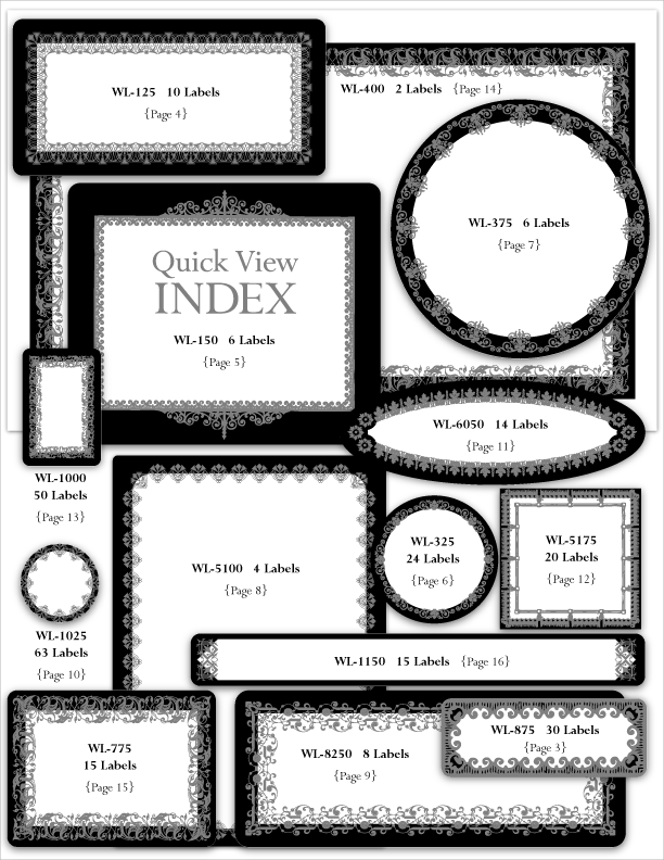 Cbk2 2blck Index - Worldlabel Com Krafters Branding Kit (612x792), Png Download