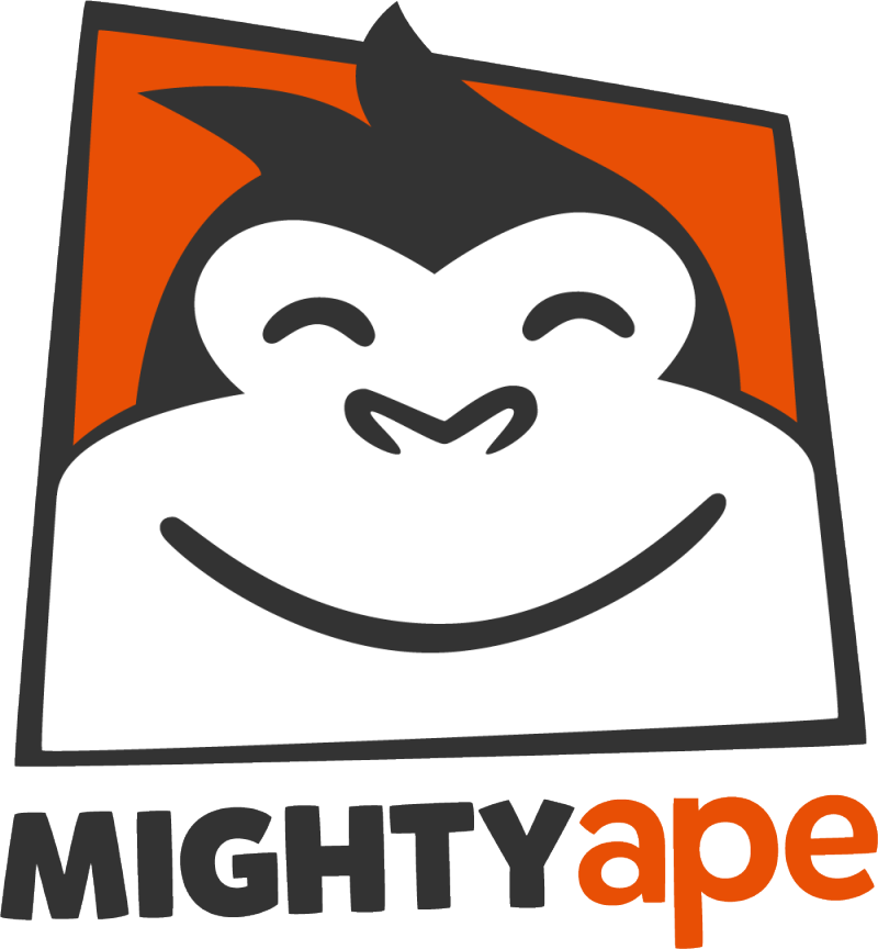 Mighty Ape - Mighty Ape Logo (800x864), Png Download