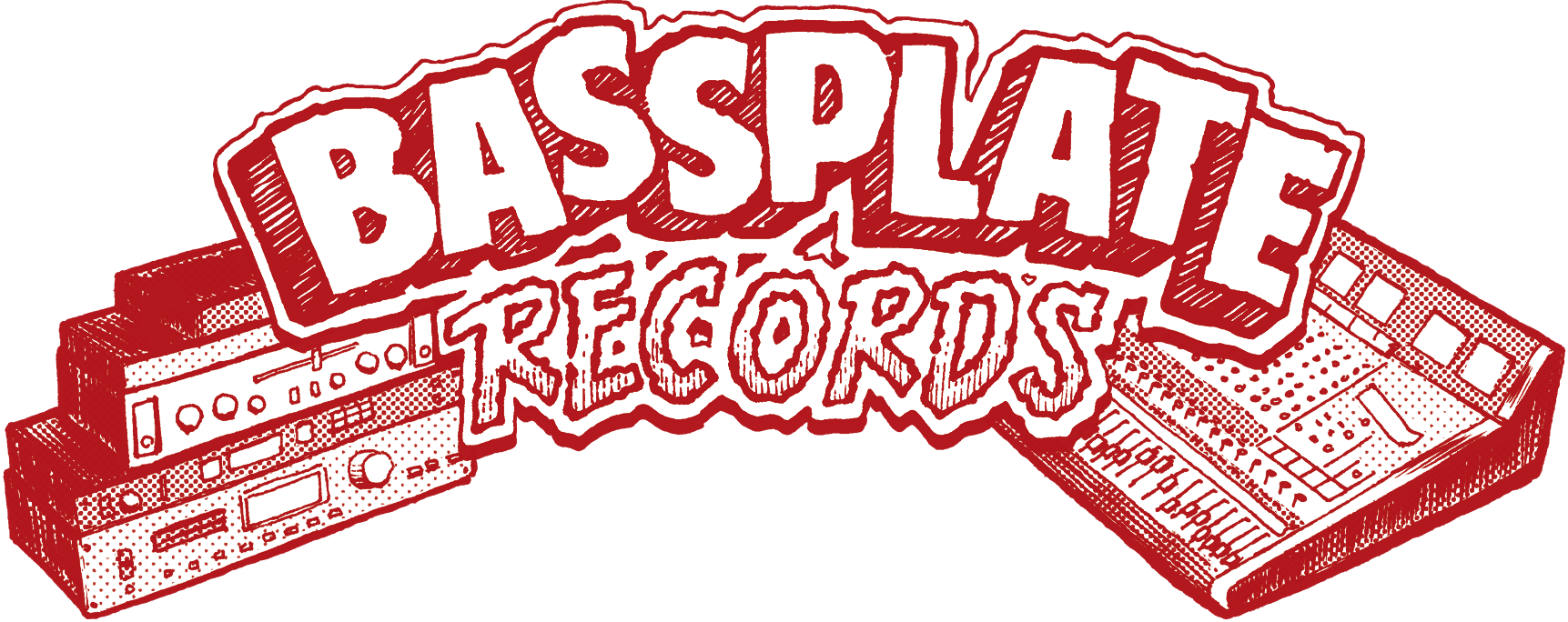 Bassplate Records (1723x684), Png Download