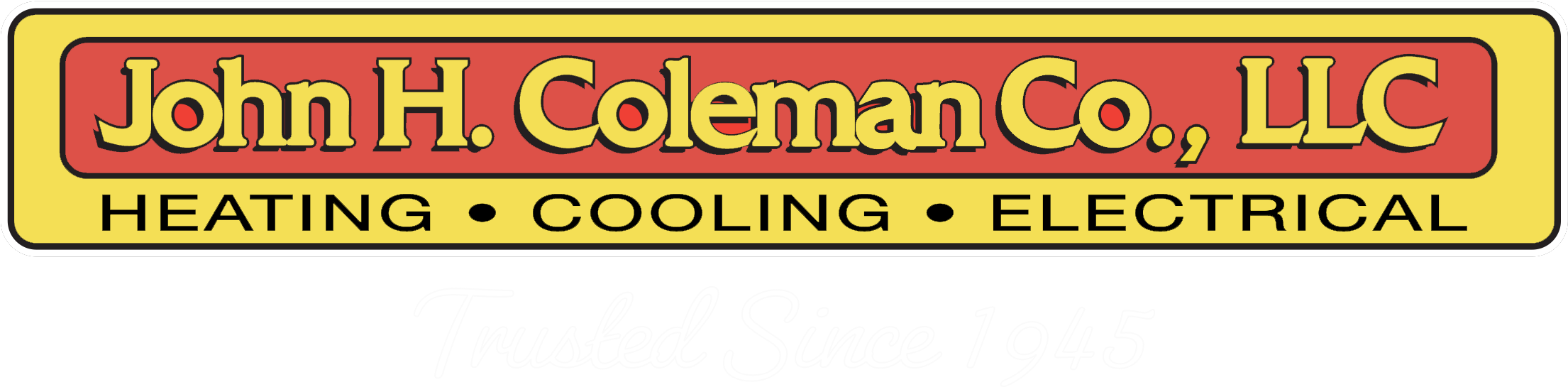 John H - Coleman - John H. Coleman Co. (2550x661), Png Download