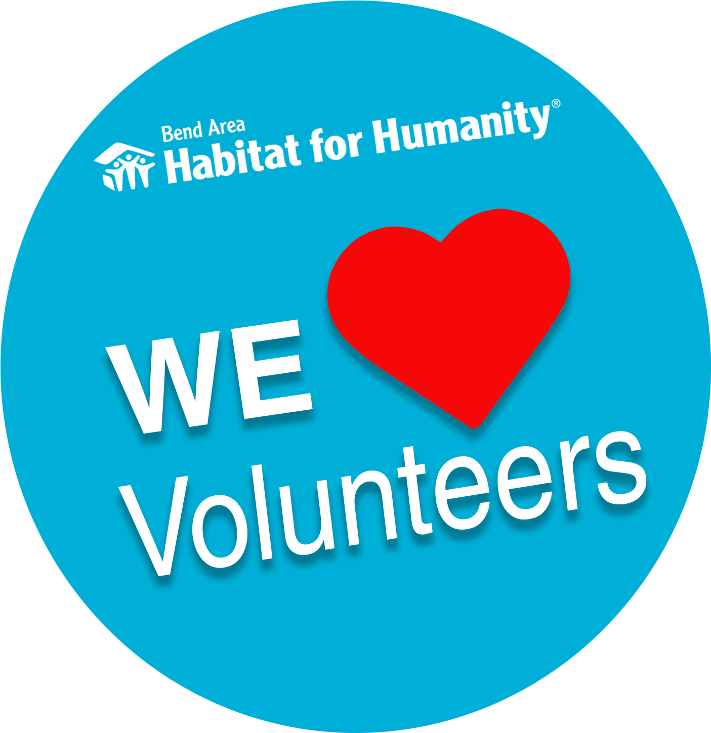 Habitat For Humanity We Love Volunteers (2100x1500), Png Download