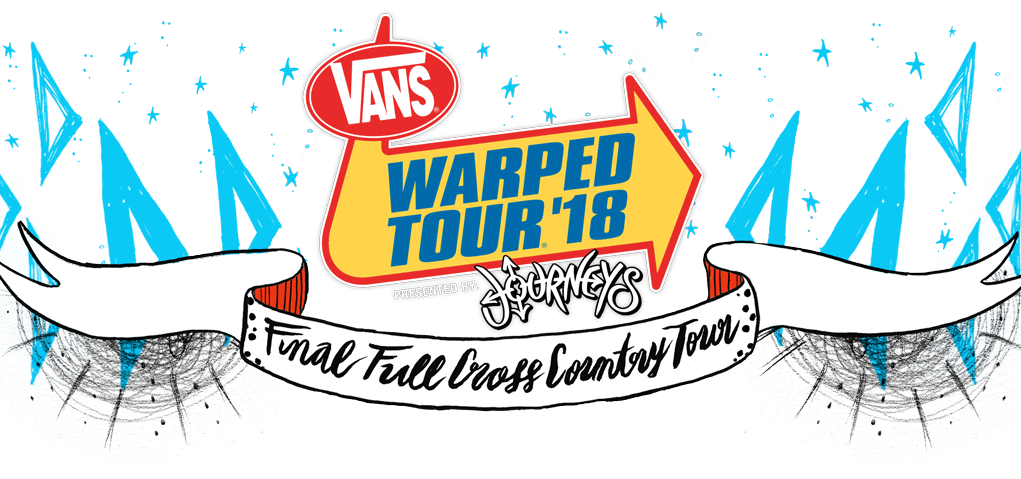 Warped Tour Pre-show - Vans Warped Tour 2018 Logo (1021x479), Png Download