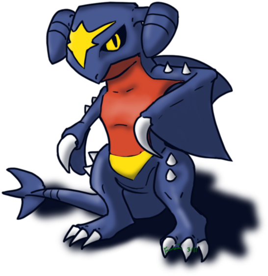Garchomp By Funakounasoul-d3cwkpe - Garchomp Gif Png (650x635), Png Download