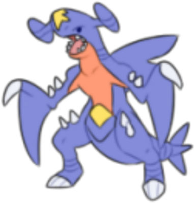 Doodle Garchomp (420x420), Png Download