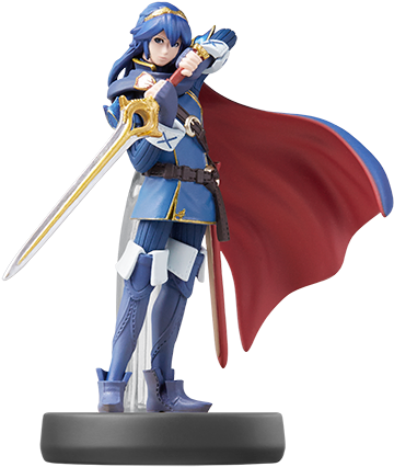 Super Smash Bros - Fire Emblem Lucina Amiibo (500x537), Png Download