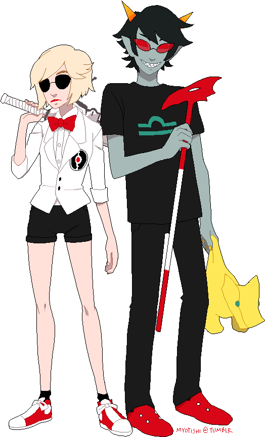 Guysi Need Help With My Addiction To Genderstuck's - Dave Strider Genderbend (595x885), Png Download