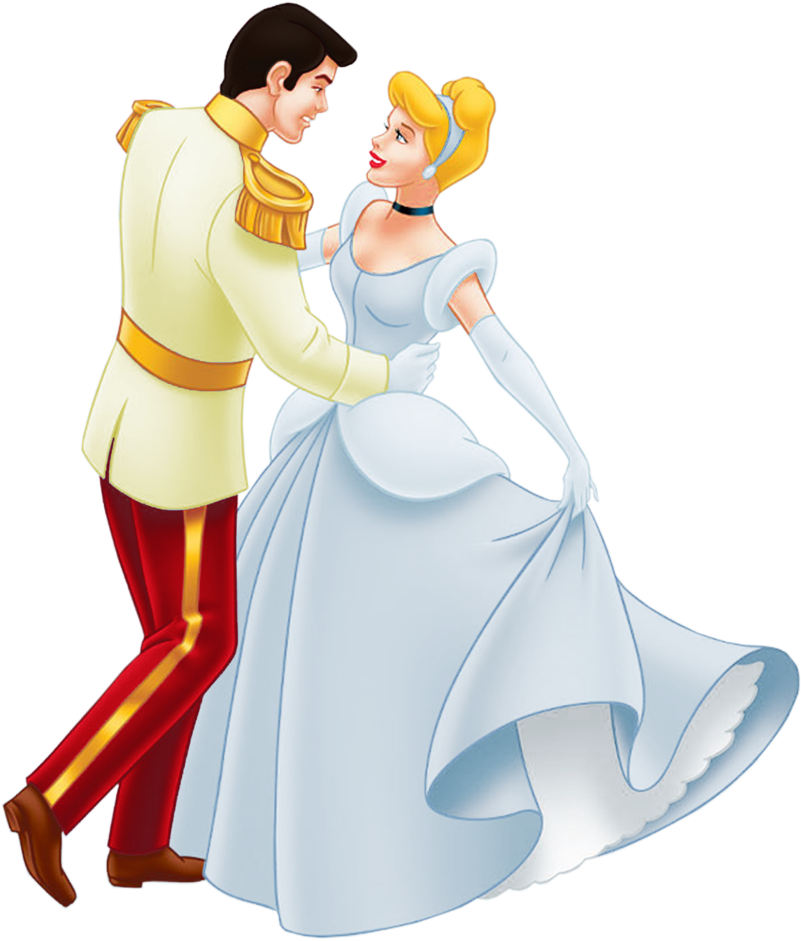 Imagem De Personagens Princesa Cinderela E Príncipe - Cinderella And Prince Charming (1024x1024), Png Download
