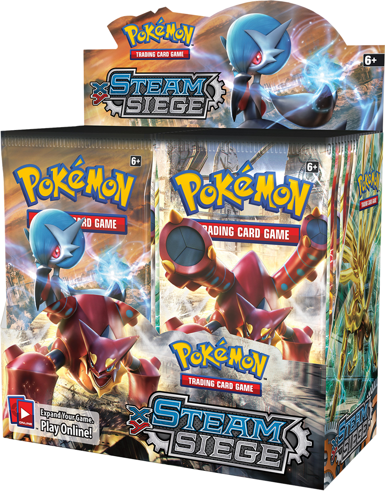 Xy 11 Steam Siege Booster Box - Pokemon Booster Box (785x1000), Png Download