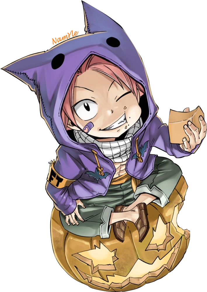 Natsu Dragneel Halloween By Namyle On Deviantart - Natsu Halloween (752x1020), Png Download